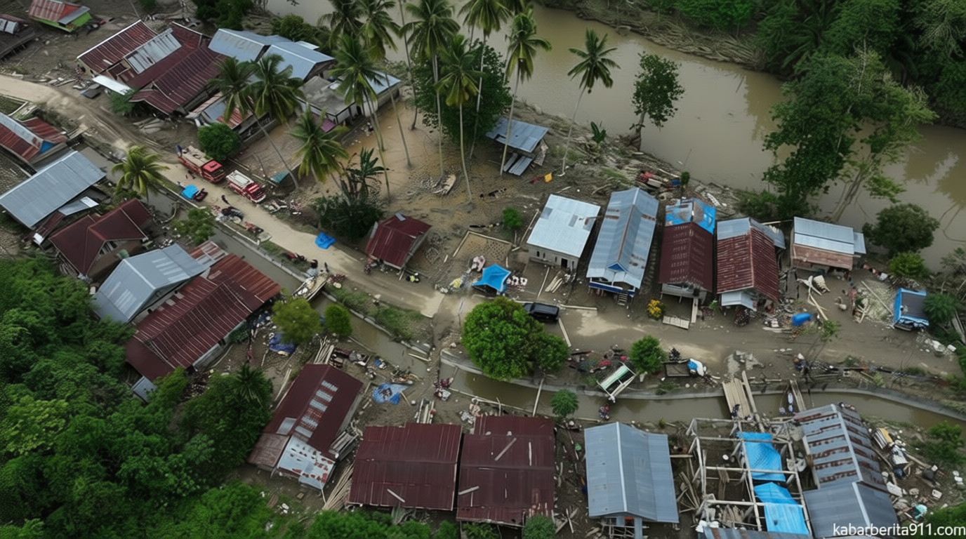 Banjir Kepung 2 Kabupaten Sultra – Kolaka Timur Tetapkan Status Darurat