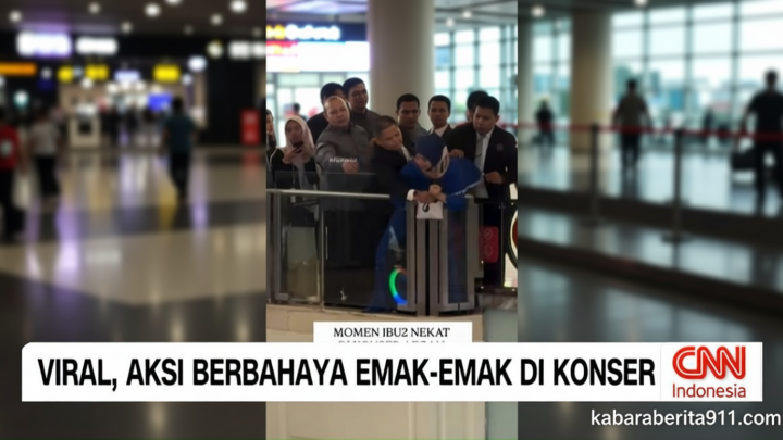 Visit Agenda: VIDEO: Viral, Aksi Berbahaya Emak-Emak di Konser