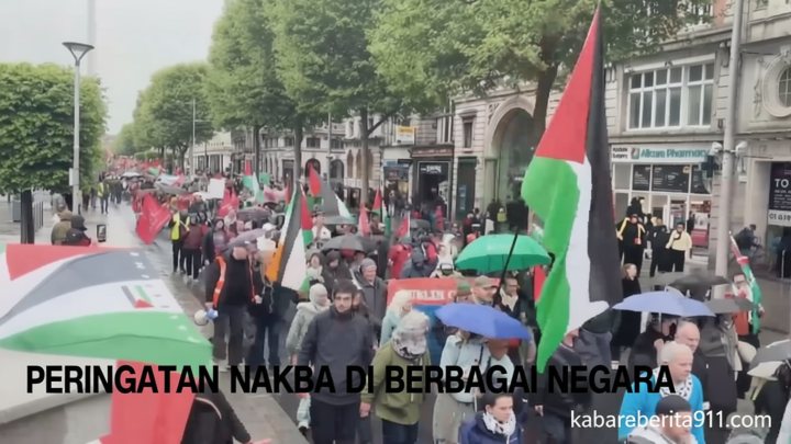 VIDEO: Demo Hari Nakba Memanas! Ribuan Warga Turun ke Jalan di Eropa