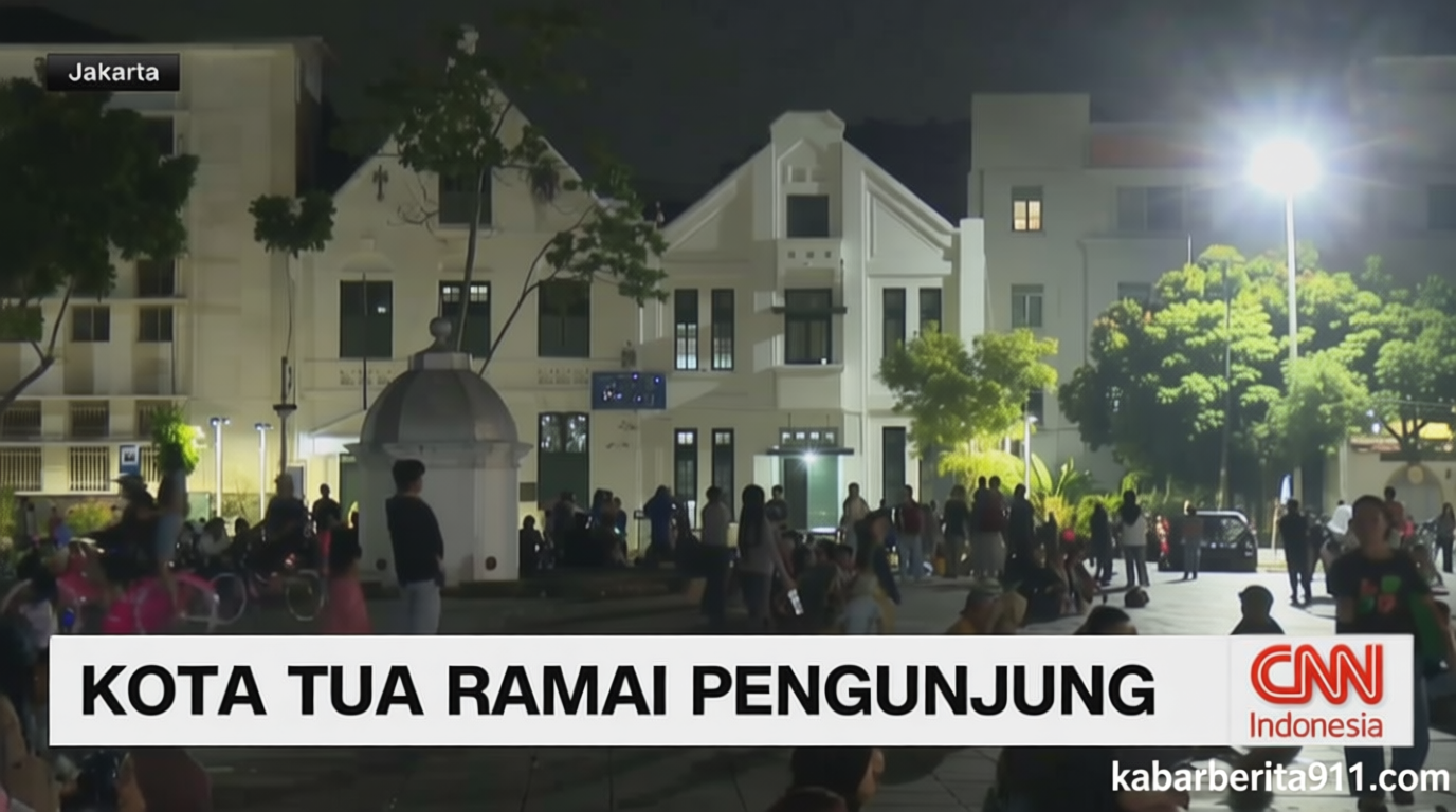 VIDEO: Kota Tua Jakarta Dipadati Wisatawan Saat Long Weekend