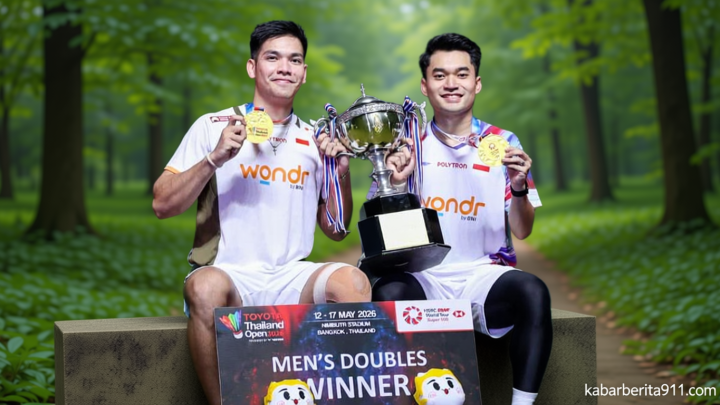 FOTO: Detik-detik Leo/Daniel Juara Thailand Open 2026