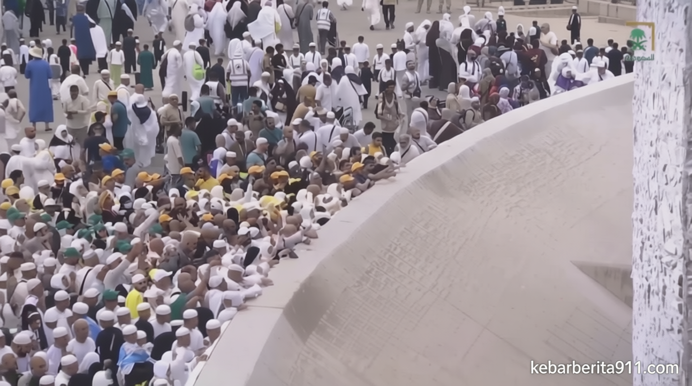 VIDEO: Jemaah Haji Indonesia Jalani Lempar Jumrah Kedua