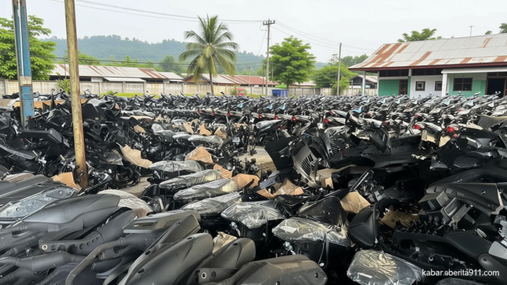 Important News: Gudang Motor Ilegal di Jaksel Beroperasi 4 Tahun, Raup Untung Rp26 M