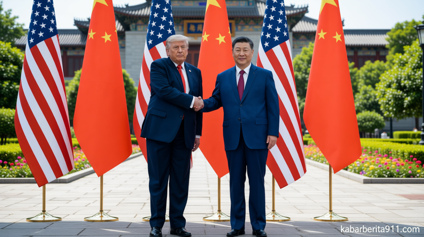 Media Pemerintah China Tak Jadikan Kedatangan Trump Liputan Utama