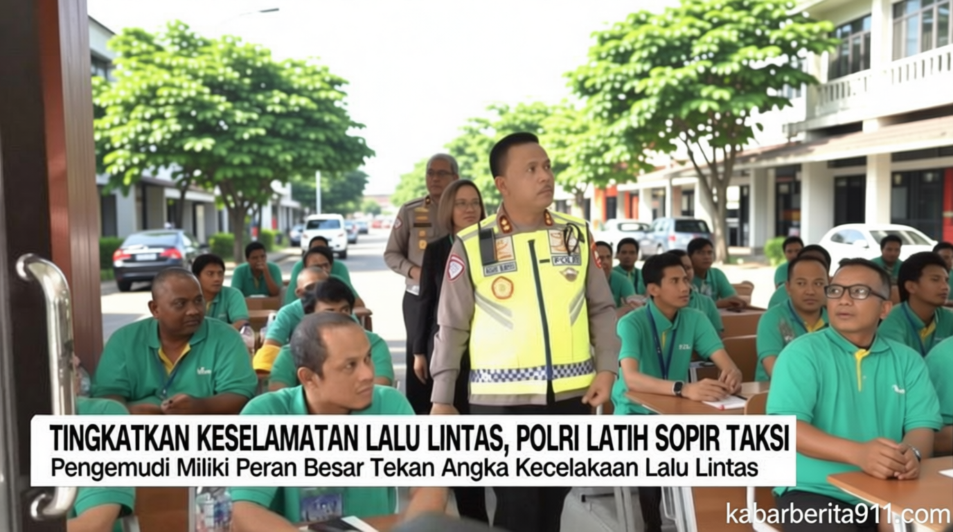 VIDEO: Tingkatkan Keselamatan Lalu Lintas, Polri Latih Sopir Taksi