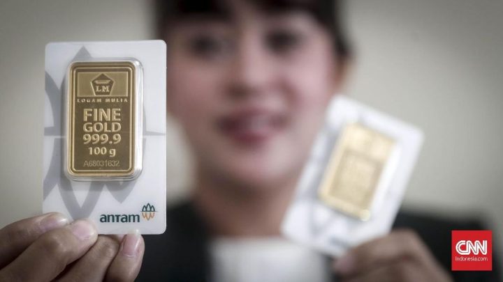 Harga Emas Antam Turun Tipis ke Rp2,798 Juta per Gram Hari Ini