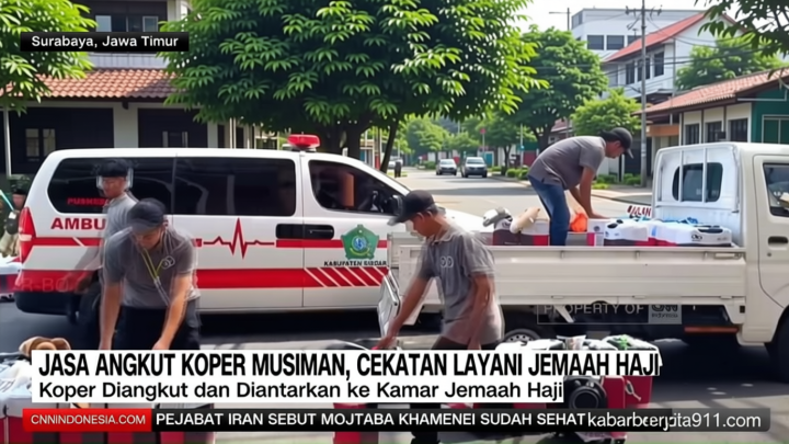 Historic Moment: VIDEO: Jasa Angkut Koper Jadi Pendukung Penting Musim Haji