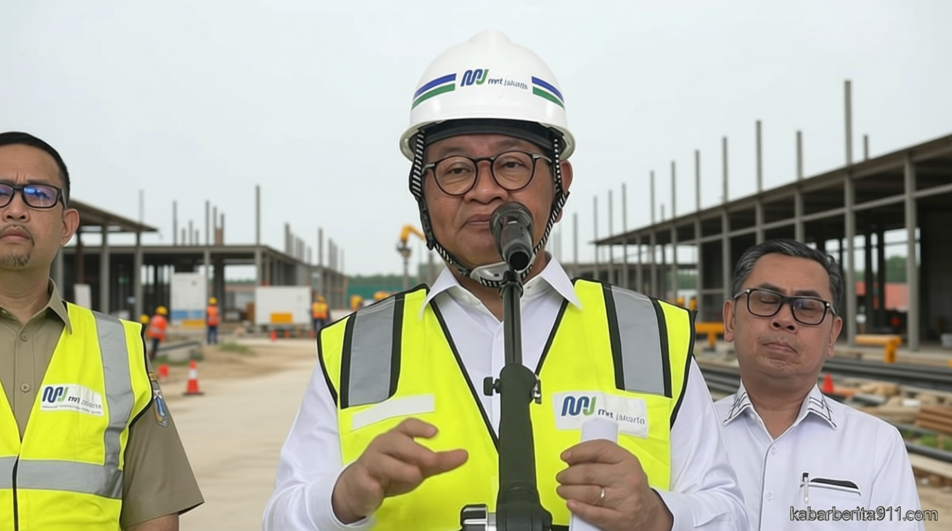 Dampingi Gibran, Pramono Tinjau Proyek MRT Bundaran HI-Kota Tua