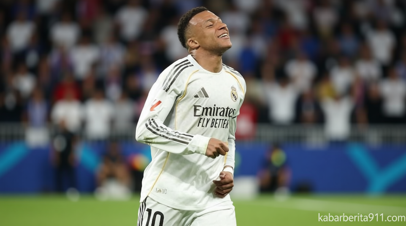 Viral Reaksi Mbappe di Media Sosial saat Madrid Dibantai Barcelona