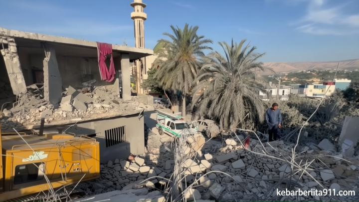 VIDEO: Serangan Udara Israel Hantam Permukiman di Kota Tura Lebanon