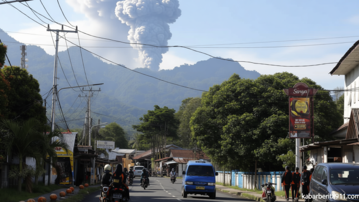 Gunung Dukono Dua Kali Erupsi Pagi Ini – Tinggi Letusan Lebih dari 2 KM