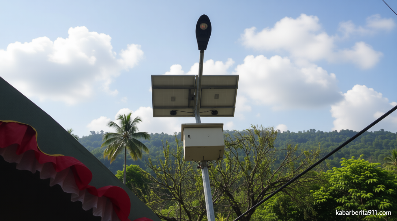 Marak Pencurian Lampu Jalan di Kawasan BKT Jaktim