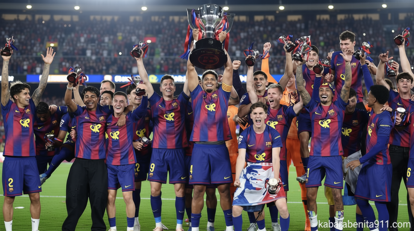 FOTO: Barcelona Kunci Gelar Juara La Liga Usai Buat Madrid Tak Berdaya
