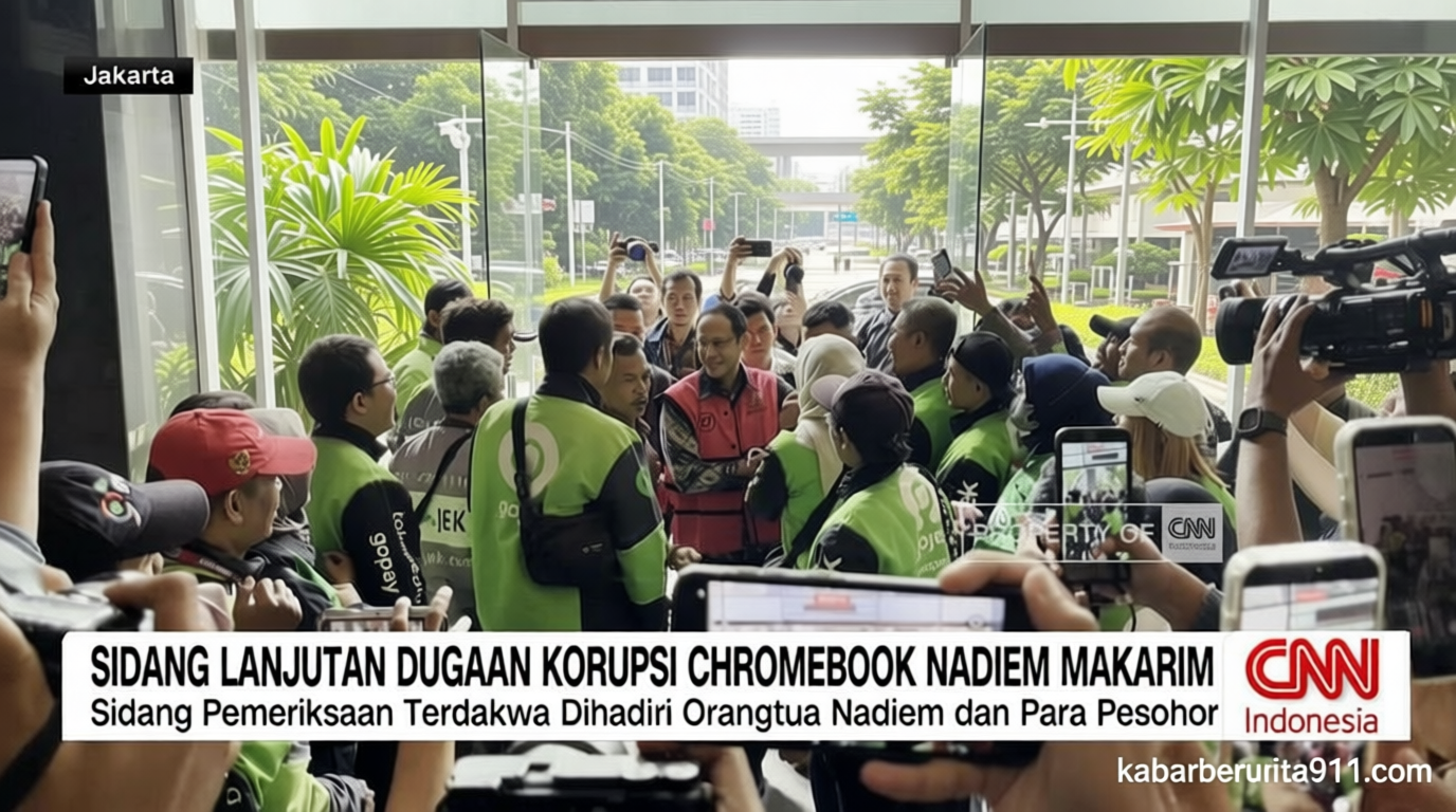 VIDEO: Sidang Dugaan Korupsi Chromebook Nadiem Makarim Kembali Digelar