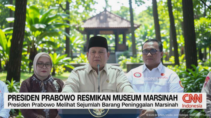 VIDEO: Prabowo Resmikan Museum dan Rumah Singgah Marsinah