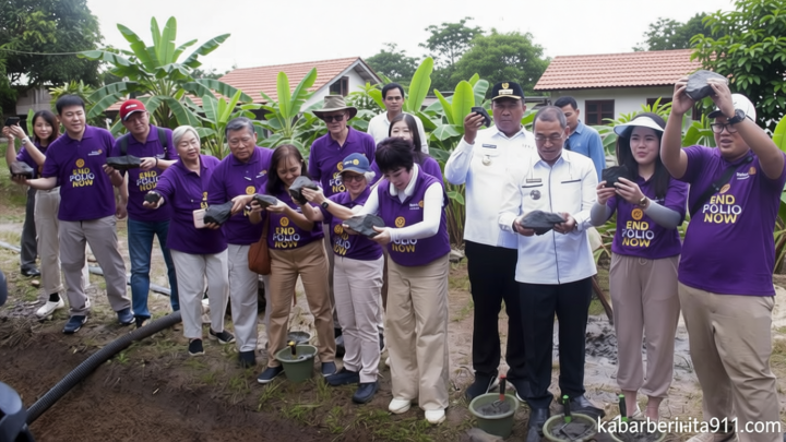 Key Strategy: Rotary International Lanjut Bangun Irigasi Tahap 2 di Lampung Tengah