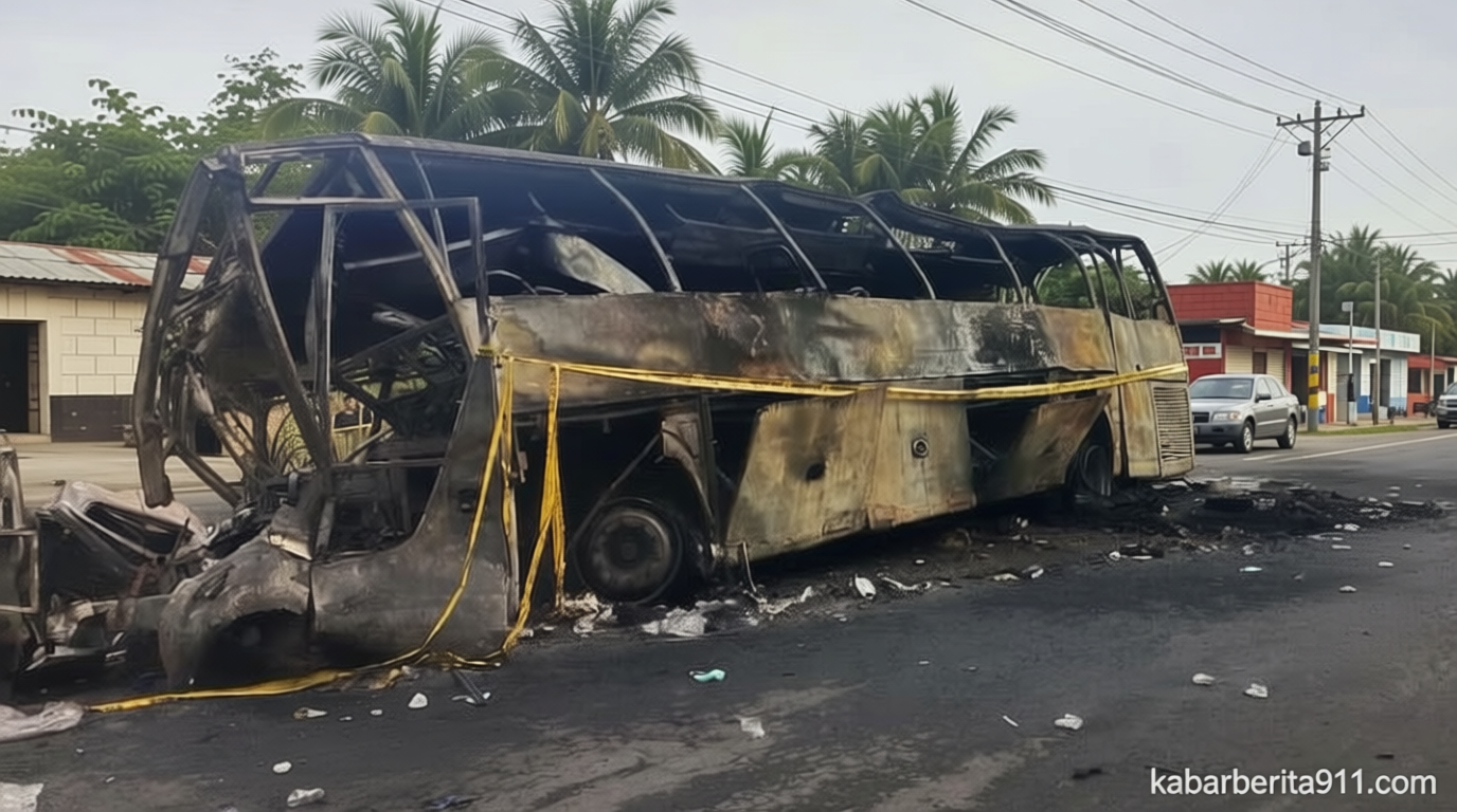5 Fakta Terkini Kecelakaan Maut Bus ALS vs Truk BBM di Sumsel