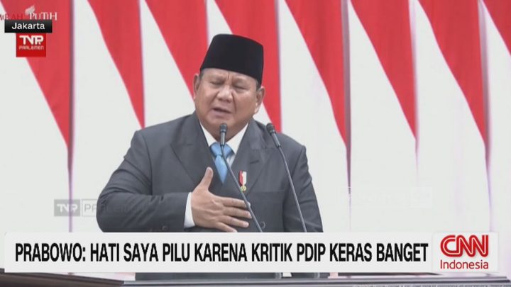 VIDEO: Prabowo: Hati Saya Pilu Karena Kritik PDIP Keras Banget