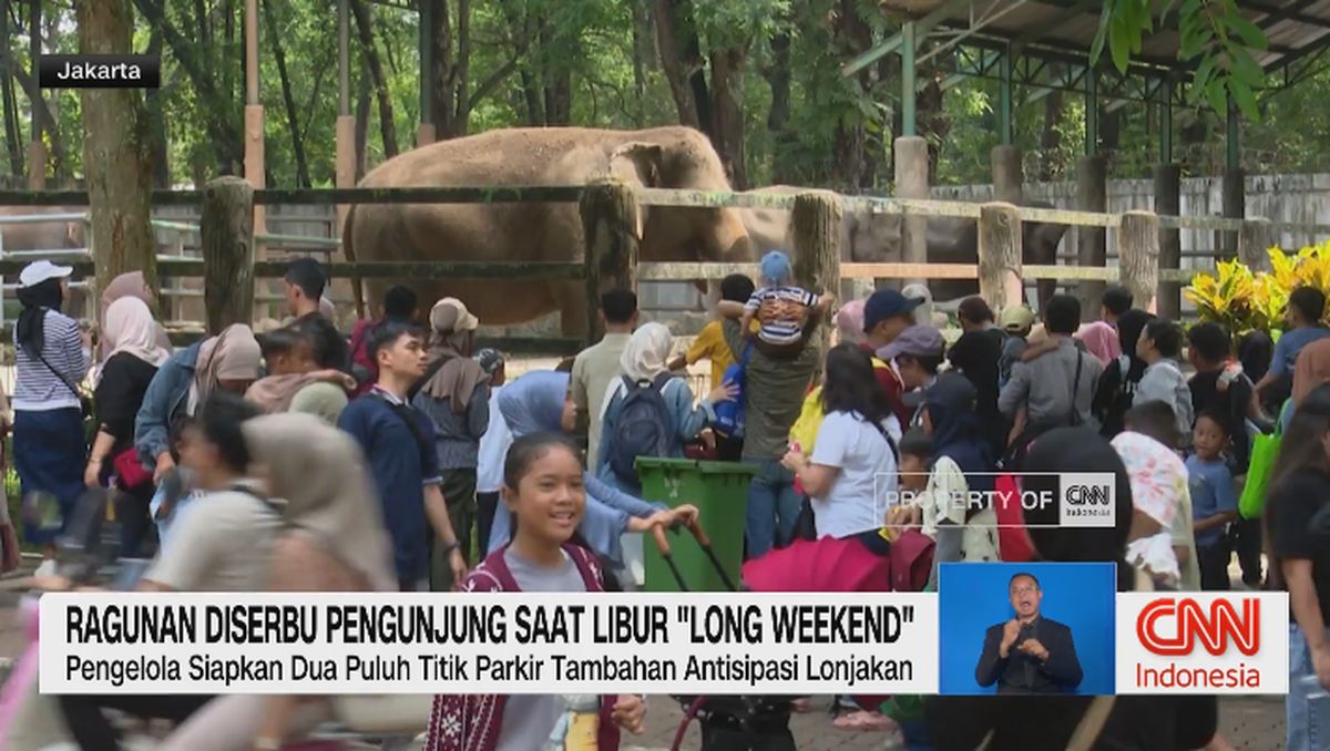 VIDEO: Ragunan Diserbu Pengunjung Saat Libur Long Weekend
