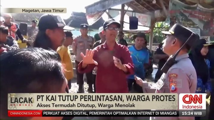 VIDEO: Penutupan Perlintasan Liar di Magetan Picu Protes Warga