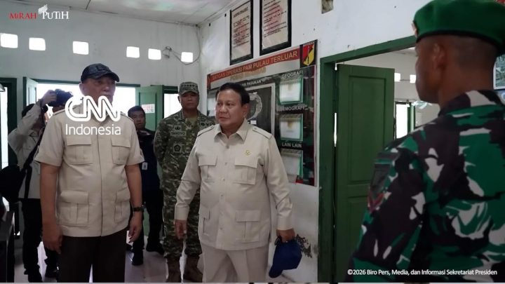 Historic Moment: Momen Prabowo Mendadak Temui Prajurit TNI di Pos Terluar Miangas