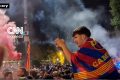 Euforia Fans Barcelona Rayakan Juara La Liga dan Menang El Clasico