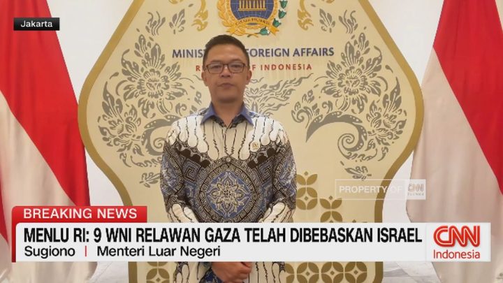 VIDEO: Menlu RI: 9 WNI Relawan Global Sumud Flotilla Telah Dibebaskan