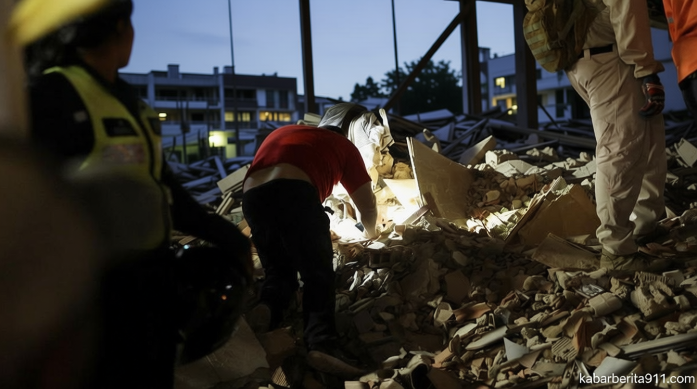Tim SAR Berpacu Selamatkan Korban Tertimbun Akibat Gempa Venezuela