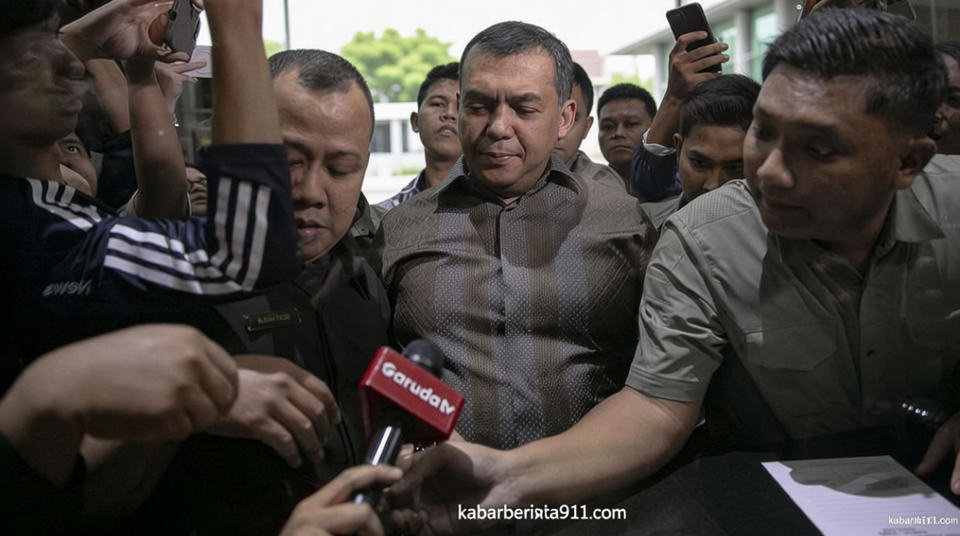 FOTO: Detik-detik Silmy Karim Serahkan Diri ke KPK