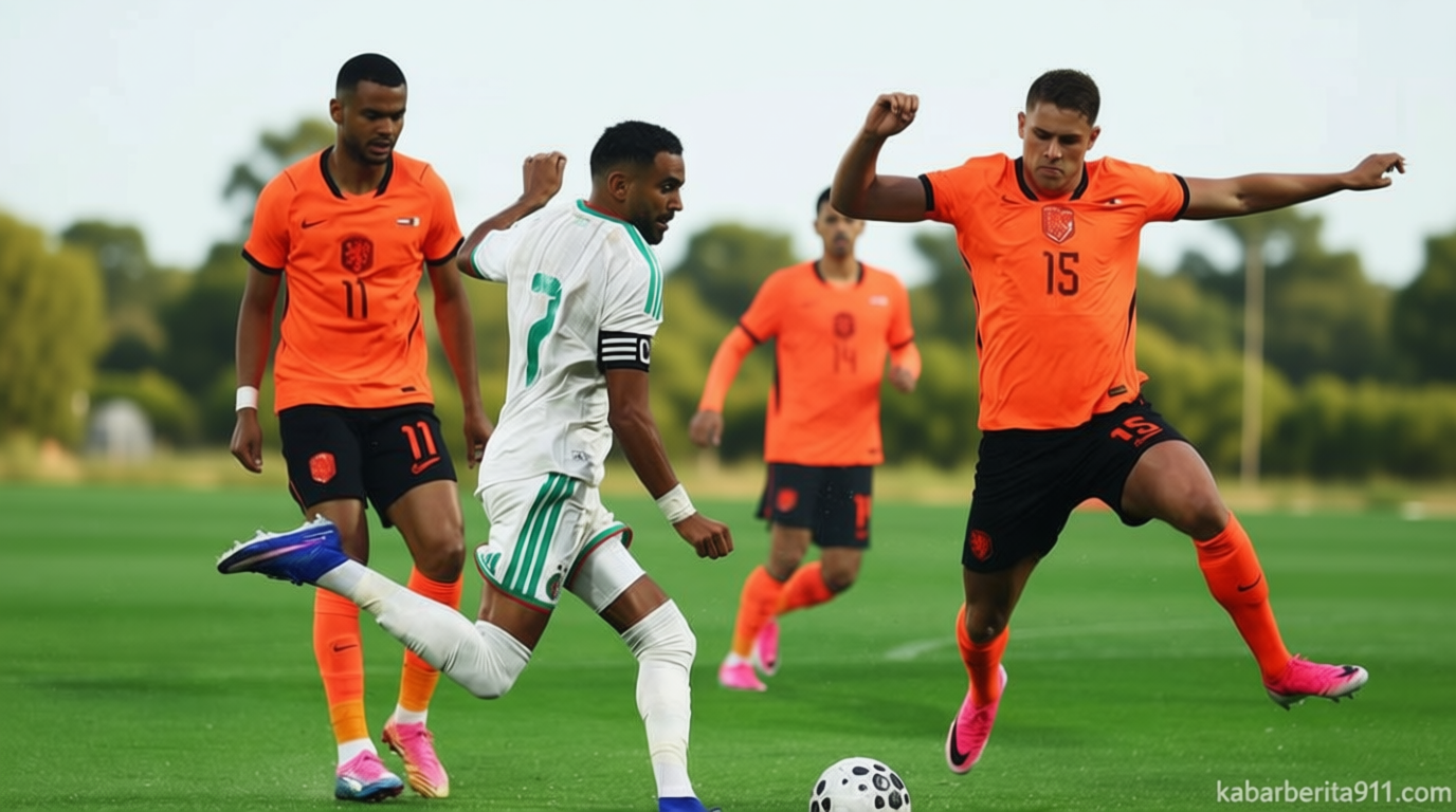 Hasil Uji Coba: 2 Penalti, 1 Kartu Merah, Belanda Menang Dramatis