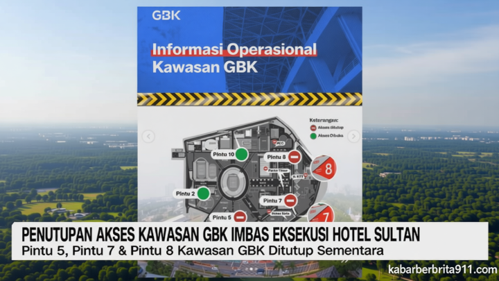 VIDEO: Penutupan Akses Kawasan GBK Imbas Eksekusi Hotel Sultan