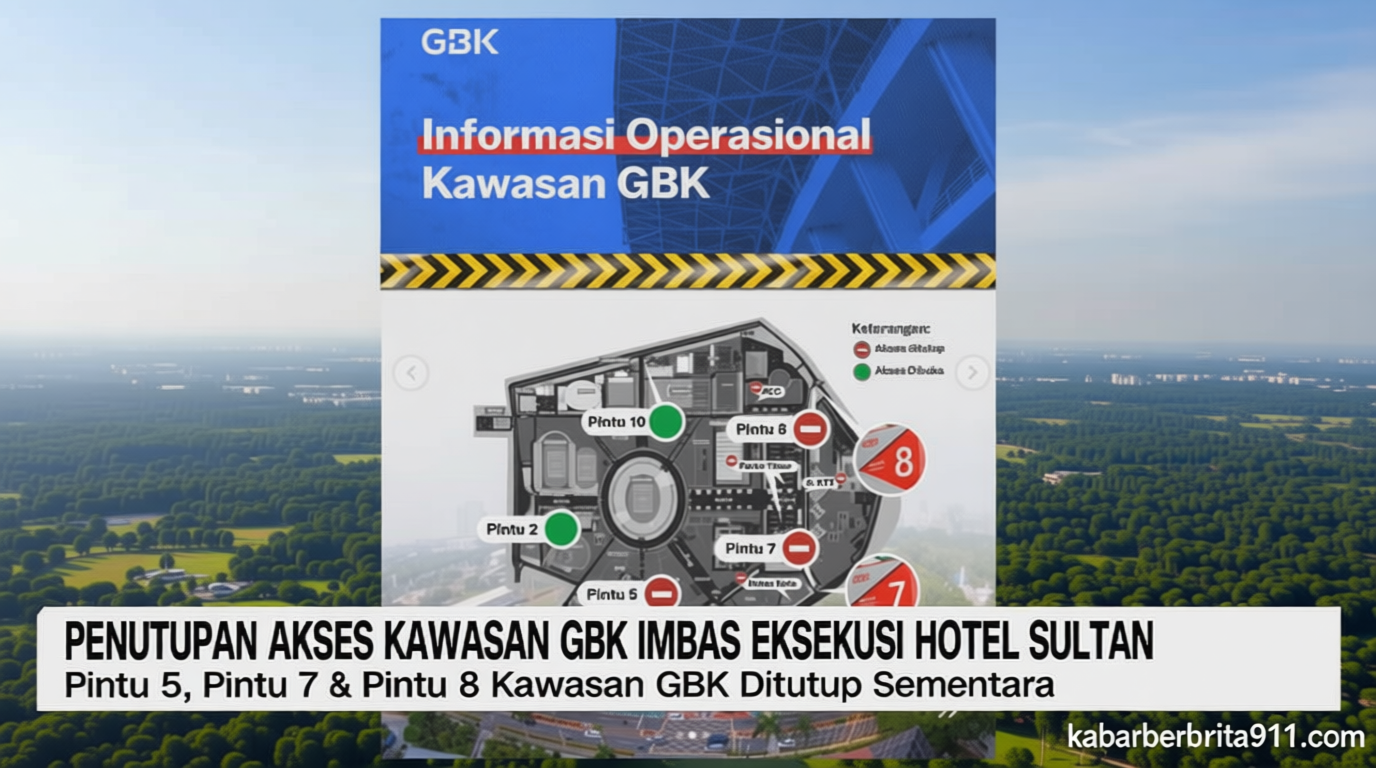 VIDEO: Penutupan Akses Kawasan GBK Imbas Eksekusi Hotel Sultan