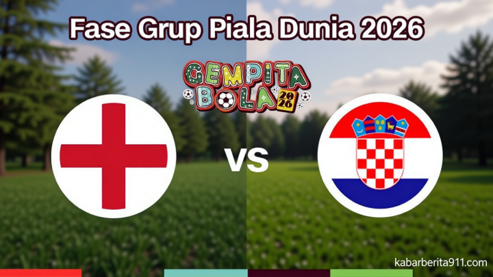 LIVE REPORT: Inggris vs Kroasia di Piala Dunia 2026