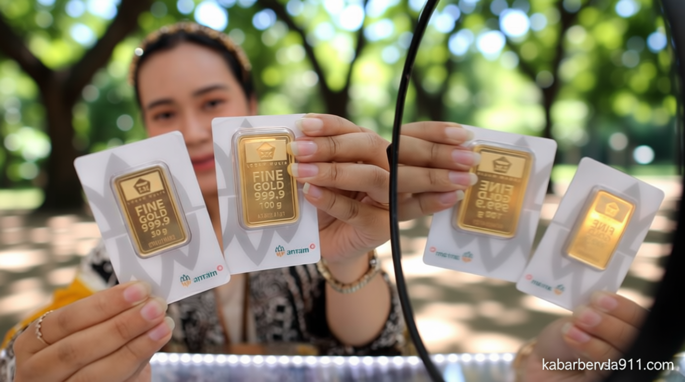 Harga Emas Antam Merangkak ke Level Rp2,733 Juta per Gram Hari Ini