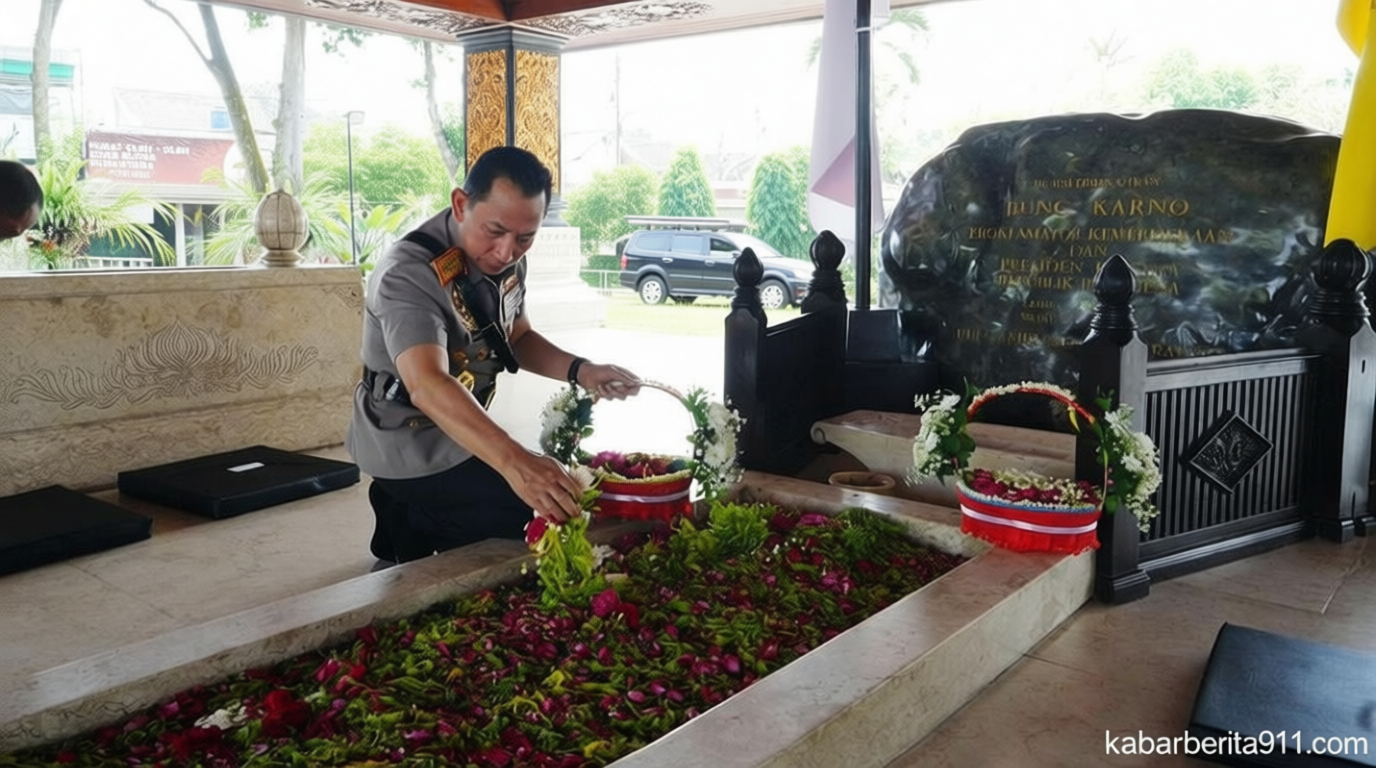 Kapolri Ziarah ke Makam Bung Karno – Gus Dur, dan Soeharto