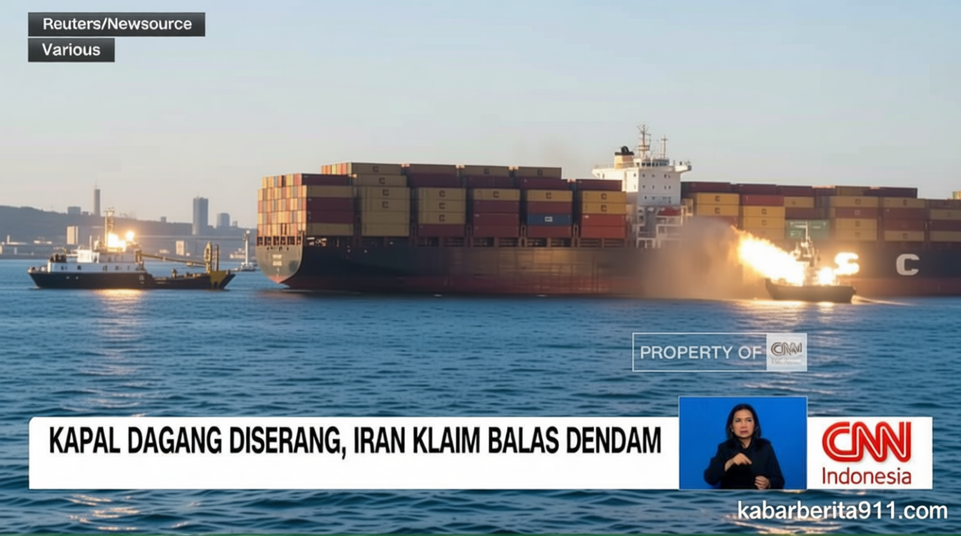 VIDEO: Ketegangan AS-Iran Memanas – Kapal Dagang Jadi Sasaran Serangan