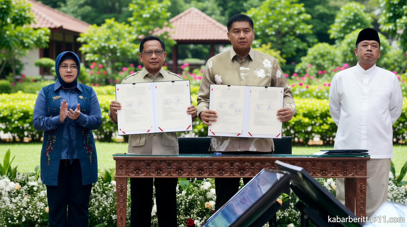 Mendagri-Menteri PKP Teken SKB Dorong Percepatan 3 Juta Rumah