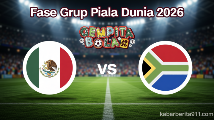 LIVE REPORT: Meksiko vs Afrika Selatan di Piala Dunia 2026