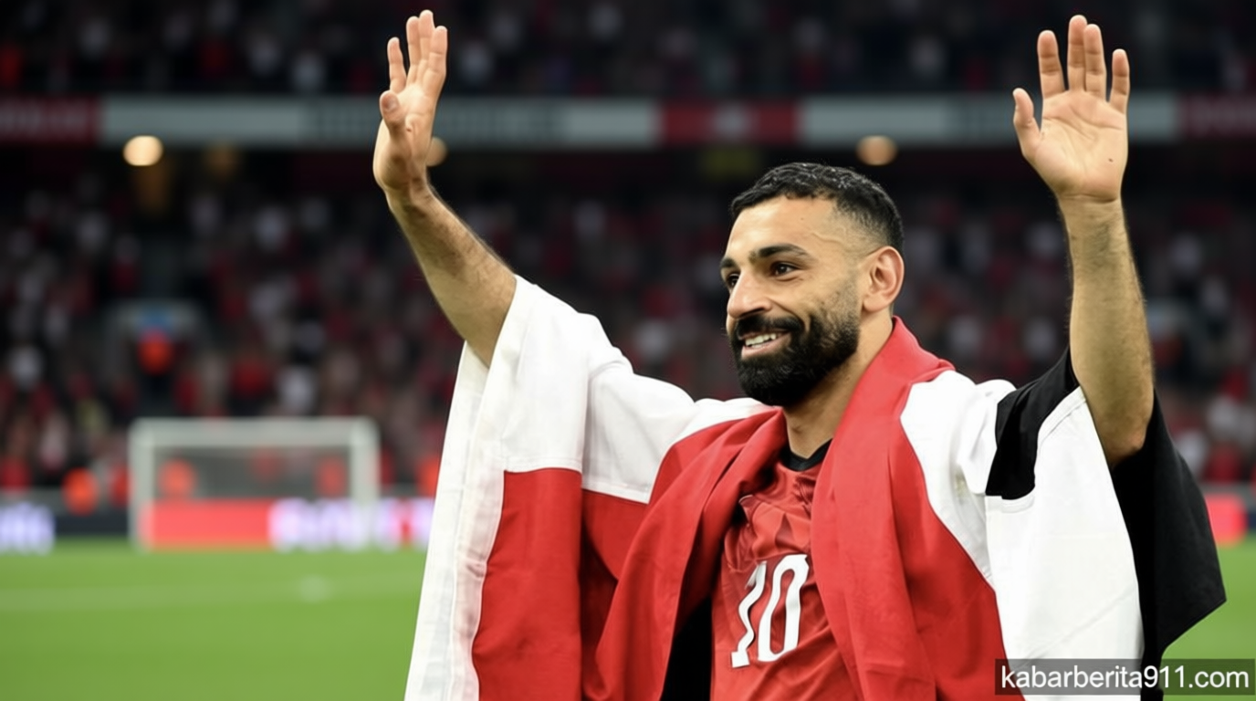 FOTO: Mesir Petik Kemenangan Pertama di Piala Dunia