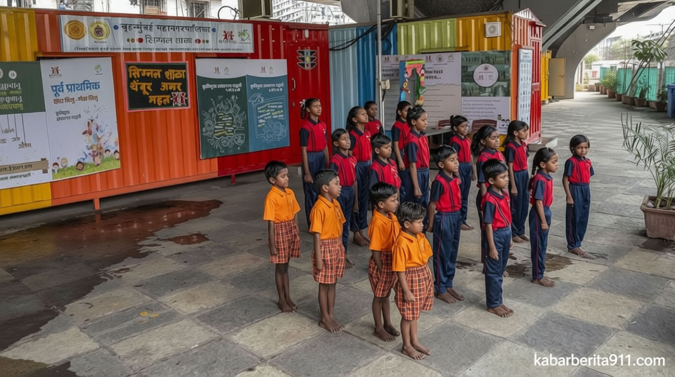 FOTO: Signal Shala – Harapan Anak Jalanan Mumbai di Kotak Baja