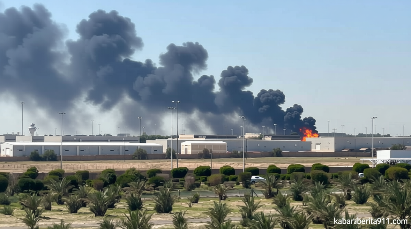 Drone-Rudal Iran Hantam Bandara Kuwait – Sejumlah Orang Terluka