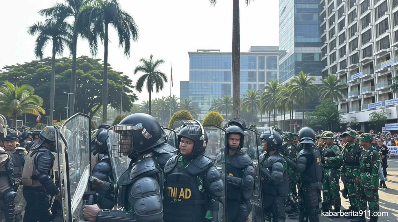 Eksekusi Hotel Sultan Ricuh, Massa Lempari Batu dan Botol ke Aparat