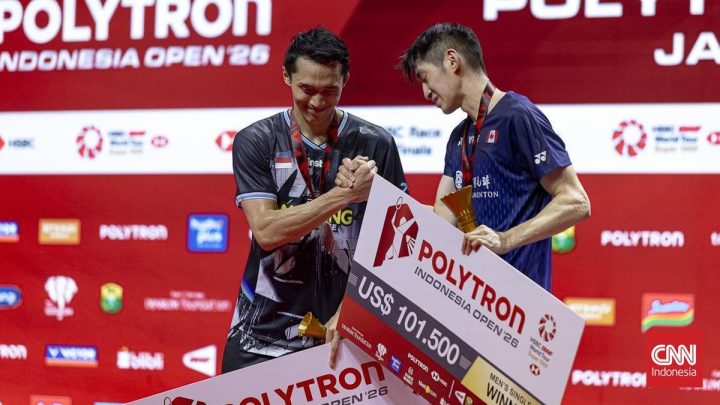 FOTO: Jonatan Dikandaskan Viktor Lai di Final Indonesia Open 2026