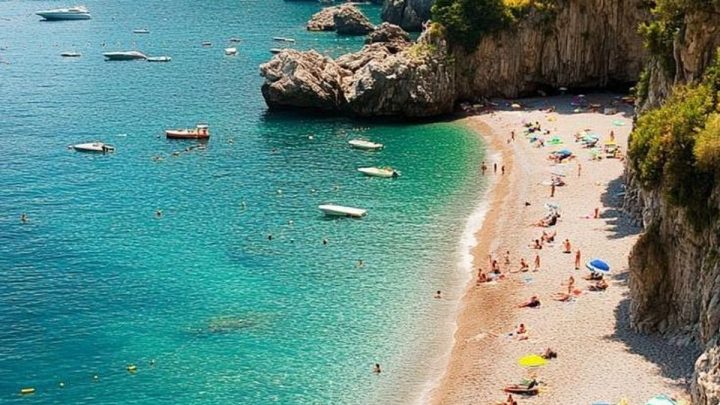 What Happened During: Pantai Italia Melarang Pengunjung Usia 10-65 Tahun Pakai Payung
