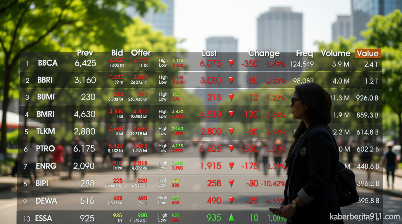 IHSG Melemah 0,52 Persen ke 6.006 Pagi Ini