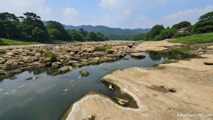 Key Strategy: Sungai Cisadane Surut: Warga Teriak Kesulitan Air