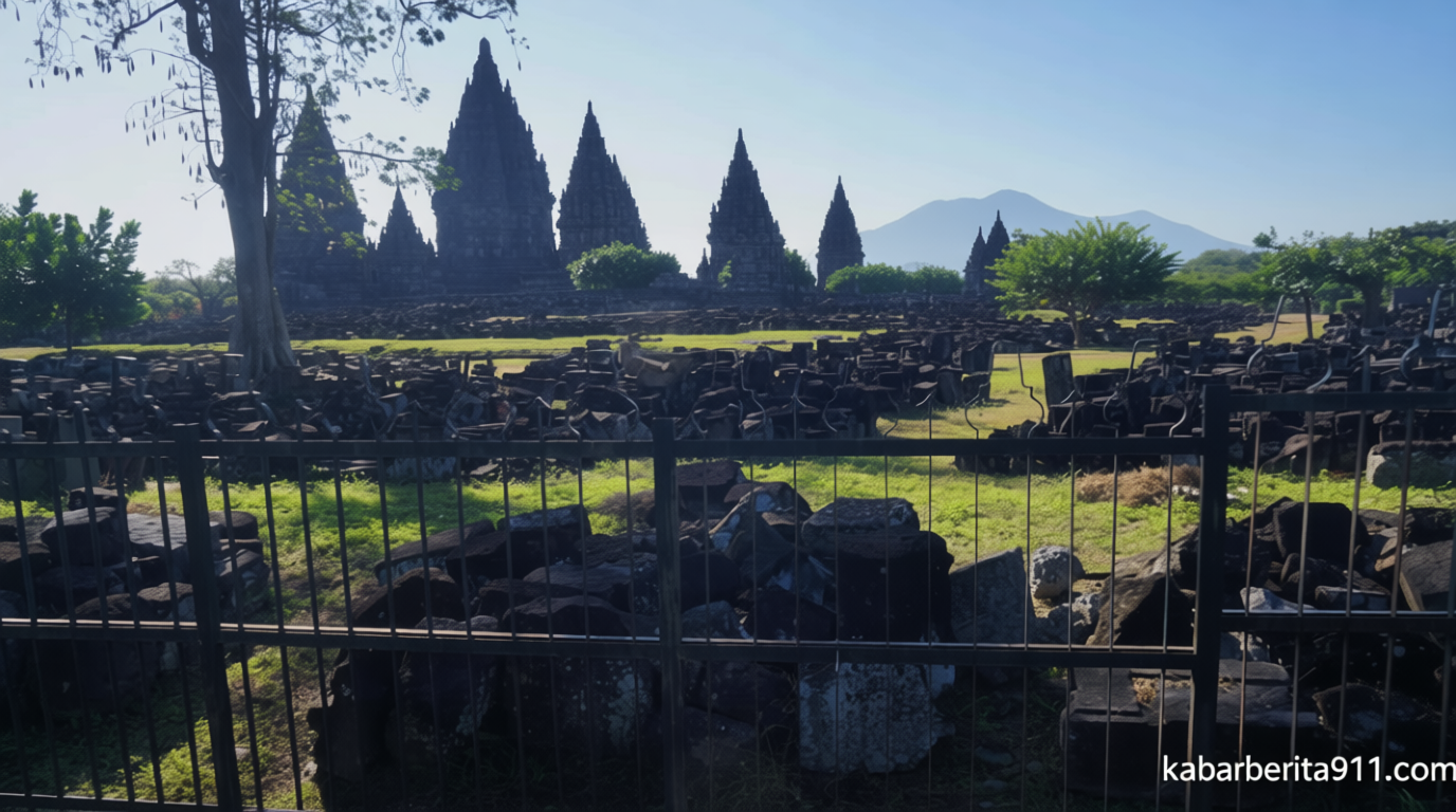 Restorasi 218 Perwara Candi Prambanan Ditarget Kelar Sebelum 2029