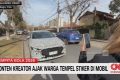VIDEO: Konten Kreator Ajak Warga Tempel Stiker di Mobil