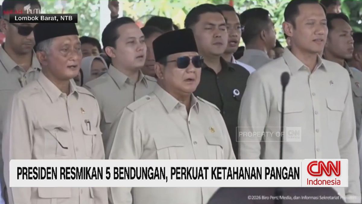 VIDEO: Presiden Resmikan 5 Bendungan, Perkuat Ketahanan Pangan