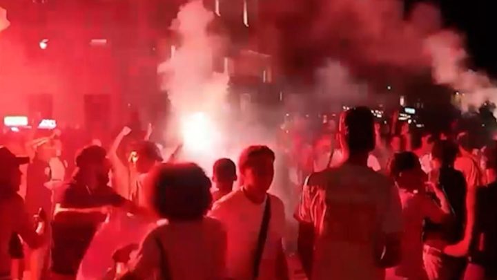 Pesta Kembang Api Warnai Perayaan Prancis Lolos Semifinal Piala Dunia